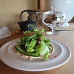 さじこよみ - 旬の野菜のサラダ　大豆と豆腐のディップ