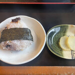 手打 神代そば - そば味噌おにぎり