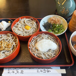 手打 神代そば - 三彩割子そば