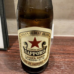 宵ノねこ - 瓶ビール_サッポロラガー