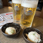 Sumibi Izakaya En - 生はサッポロクラシック。お通し