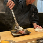 Sushi Shiroma - 金目鯛炙り