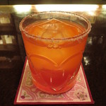 バー クラスター - ソルティードッグの西瓜バージョン。グレープフルーツの変わりに西瓜。外食の多い人は西瓜のカリウムが良いですね