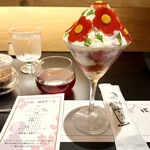 夜パフェ専門店ななかま堂 - 三代目、梅林ガールのドリンクセット　2,180円
                                ドリンクはマンゴーオレンジティー