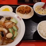 中国料理 四川 - 料理写真:焼きそばセット（あんかけ）