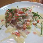 つくし - ひらめカルパッチョ201308