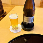 和の薫 中井 - 便ビールはアサヒスーパードライの中瓶