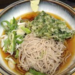 ふじ - 冷やし天ぷらそば、春菊