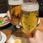 バルバッコア - ビールはキンキンに冷やすのがブラジル流！乾杯！