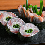 酒と麺 タイノタイ - いわし薬味海苔巻き