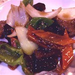 東明楼 - 牛肉のオイスターソース炒め
