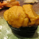 亀喜寿司 - 〆のうにです