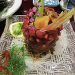 亀喜寿司 - 綺麗な盛り付けの「ほや」です