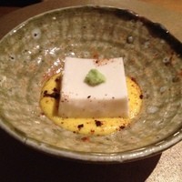 六雁 - ★8　前菜　胡麻豆腐　玉蜀黍すりながし
