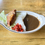 錫杖湖水荘レストラン湖水 - 「あのうダムカレー（津ぎょうざ入り）」