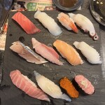 206812292 - 230522月　北海道　北々亭 千歳店　12貫ランチ1,100円