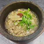 鶏そぼろと竹の子の梅風味あんかけ御膳