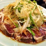 大衆料理　川治 - かつおタタキ