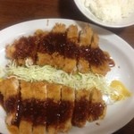 美濃屋 - ジャンボ味噌カツ定食 1500円