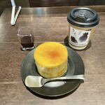 自家焙煎珈琲みじんこ - プリン 2段とコーヒー（ねこまつり限定ブレンド）
