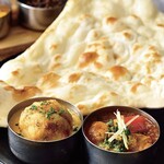 インドカリーダイニング コバラヘッタ - 料理写真:選べる2種のカリープレート