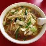 中華定食 あらた - 暑い日はサンマー麺（550円！）熱々で美味しい〜！