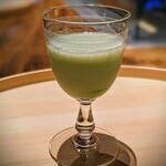 温石 - 娘曰く「めっちゃ枝豆!」の擦り流し。枝豆の香りが強いのに爽やかな一品。