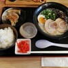 麺麺麺 - とんこつラーメン 590円、餃子セット 280円