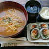 香る味 - 料理写真:野菜キンパ ハーフ+ラーメン　750円