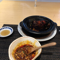 中國菜 心香 - 麻婆豆腐ランチは麻婆豆腐半分ぐらいで充分ですね。