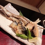 海鮮原始焼 ろば炭魚 - 