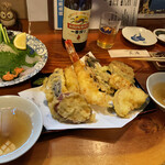 活魚料理 広海 - 天ぷらの盛り合わせ