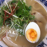 神月 - 水菜はシャキシャキ 玉子は味付けしてる？