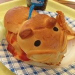 アドベンチャーワールド売店 - HIPPO BURGER:チーズバーガーセット850円