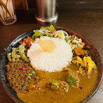 curry bar nidomi - nidomiカレー　スタンダード『混盛（こんもり）』1,580円