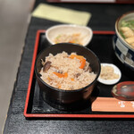 Fumiya - かやくご飯セット(小鉢つき) 230円