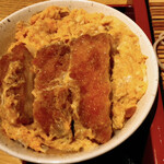 豊ろ香 - ミニカツ丼、甘いです。