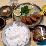 とんかつ松島 - ヒレカツ定食＠1100円