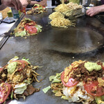 Okonomiyaki Hirano - ソバライス、タコライス、3枚