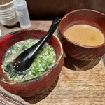 鳥茂 - にゅうめん カレーをつけ麺風に