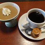 わはく - 黒糖プリンとコーヒー