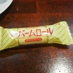 キッチン ブルー グローブ - お菓子のアップ