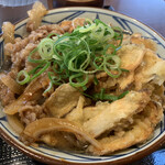 丸亀製麺 - 焼きたて肉うどん＋ごぼう天