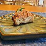 Osteria della Capanna - ヒヨドリのクロスティーノ①