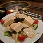 地どりや 隆勝 - 豆腐サラダ