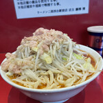 ラーメン二郎 - ラーメン小　SK半分　コール：ヤサイ アブラ