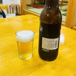 Yamana Shokudou - 瓶ビールはアサヒスーパードライの大瓶