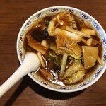 桜木屋 - 広東麺８７０円+麺大盛：１００円（各税込）【２０２３年５月撮影】：