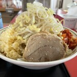 ラーメン もっけだの - 2023.5限定『まぜそばニボGニンニク野菜マシマシ』