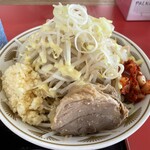 ラーメン もっけだの - 2023.5限定『まぜそばニボGニンニク野菜マシマシ』